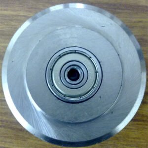 Cutter with bearing and pin